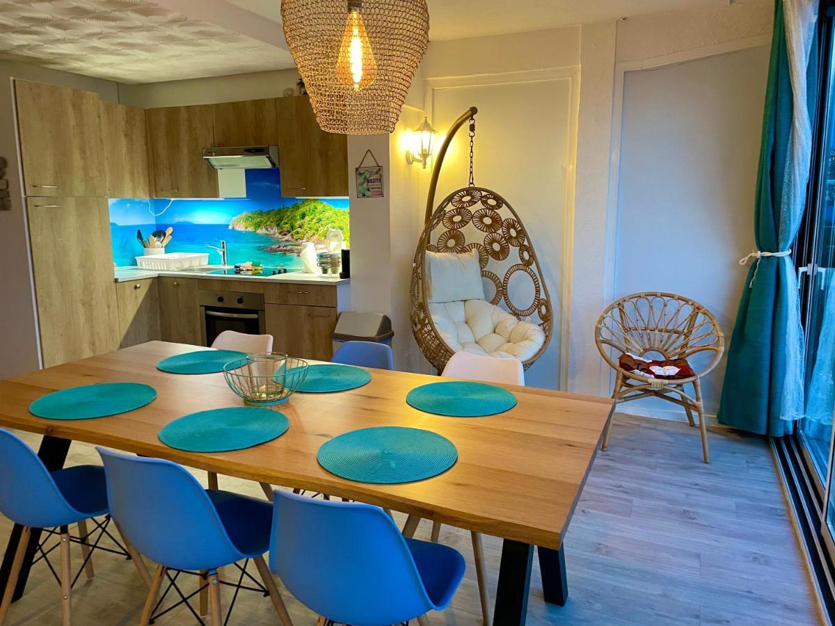 Magnifique Appartement En Front De Mer, Caneylles Roses Bagian luar foto