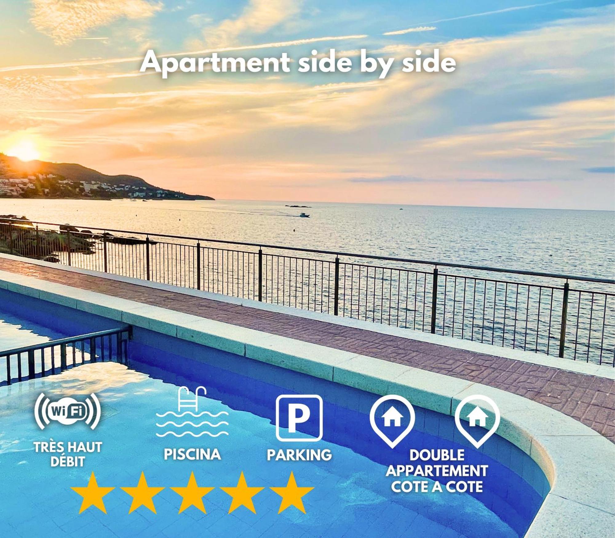 Magnifique Appartement En Front De Mer, Caneylles Roses Bagian luar foto